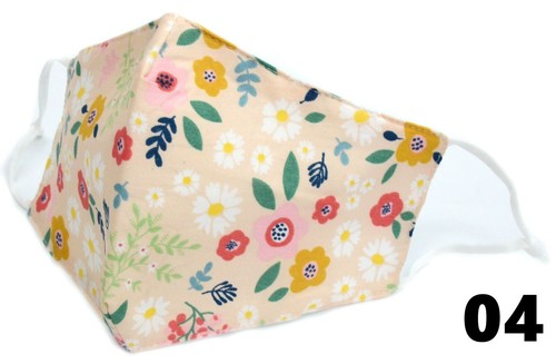 Unisex 100% Cotton 3 Layers Face Cover Mask Washable Reusable Breathable Dust - Picture 20 of 75