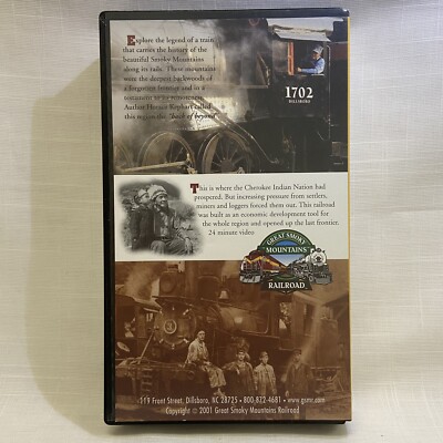 Back Of Beyond Documentary VHS Great Smoky Mountains Railroad
