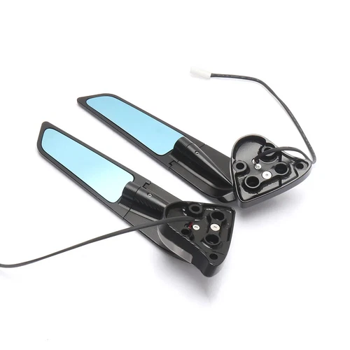 Motorcycle Rearview Mirrors Wind Wing with LED For Yamaha YZF R1 R1M 2020 - 2025 - Foto 4 di 22