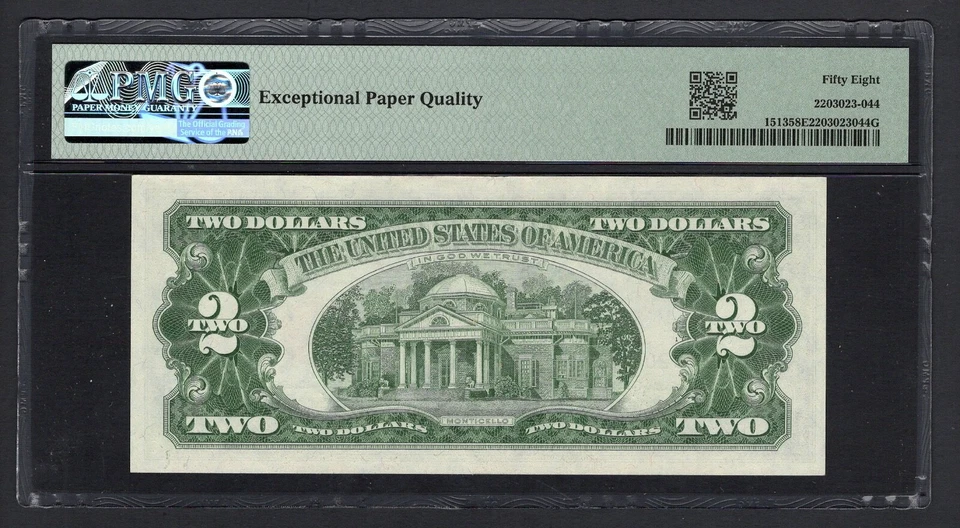 United States-Legal Tender Note 2 Dollars 1963 Fr#1513 (AA Block) AUNC - Image 2 of 2