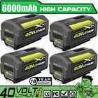 For Ryobi OP40602 40V 6Ah High Capacity HP Lithium Battery With LED OP4050