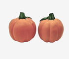 Festive Hard Plastic Halloween/Aurumn/Thanksgivin Pumpkin Salt & Pepper Shakers — photo 4