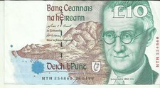 IRELAND 10 POUNDS 1999  P 76. VF CONDITION. 2RW 21MAR 