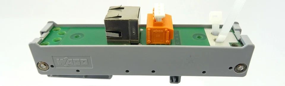 2x AVECS Übergabebaustein Übergabemodul ISDN-Adapter RJ45 Ethernet WAGO Gehäuse - Bild 4 von 4