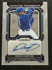 2023 PRIZM BASEBALL POTENTIAL PENMANSHIP AUTO #PP-DC DIEGO CARTAYA DODGERS