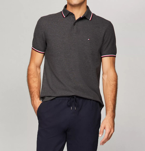 Tommy Hilfiger Para Hombre Secado Rápido Absorción Protección UV Rayas Inclinación Polo - Imagen 46 de 122