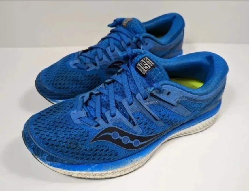 Saucony Triumph ISO 5 Running Shoes Mens Size 7.5 Blue Walking