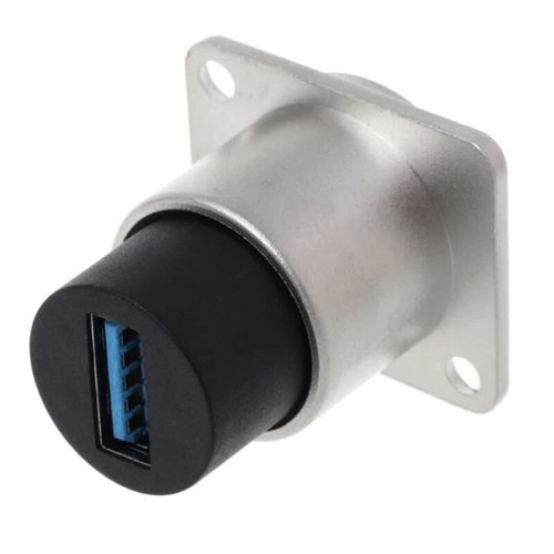 Connecteur USB 3.0 Noir - Panel Mounting Socket Connector - Picture 2 of 2
