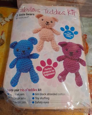 FABELHAFTES TEDDIES SET 3 KLEINE BÄREN ZUR HÄKELANLEITUNG