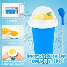 Magic Frozen Bicchiere con Cannuccia Cucchiaio per Granita Istantanea Portatile