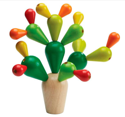 Balancing Cactus Stacking Game by Plan Toys, Ages 3+, Sustainably Made, Wood 