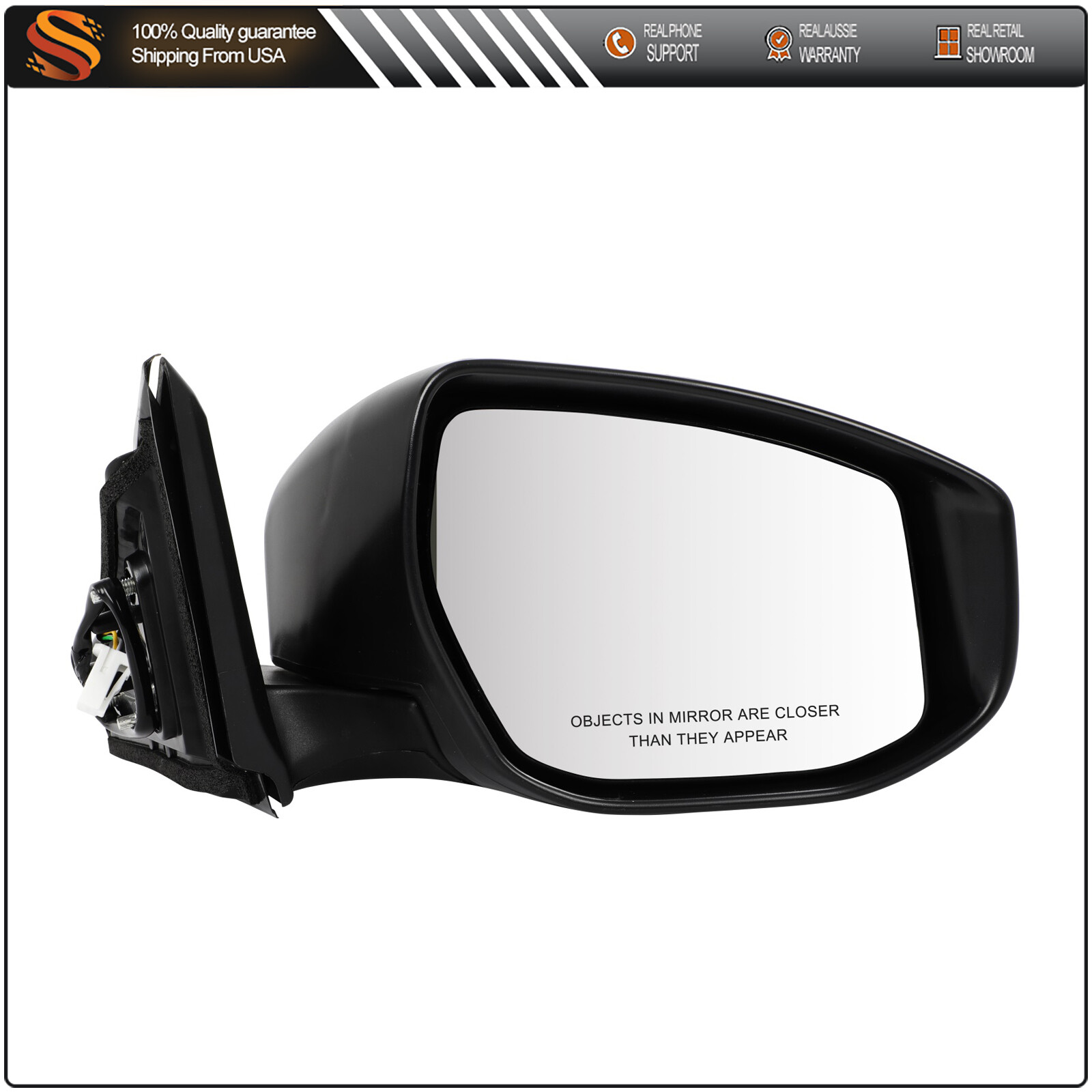 For 2013-2018 Nissan Altima Sedan Right Passenger Side Mirror Non-Heated PTM