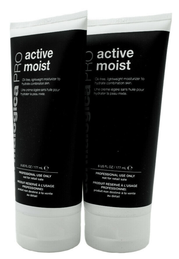Dermalogica Active Moist PRO Talla (6 oz/177 ml) *NUEVO/AUTÉNTICO/PAQUETE DE 2 *Sin caja*