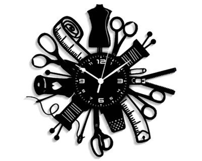 INSTANT KARMA CLOCKS OROLOGIO DA PARETE MACCHINA SEWING CUCIRE RICAMARE Accessori Idea Regalo Donna