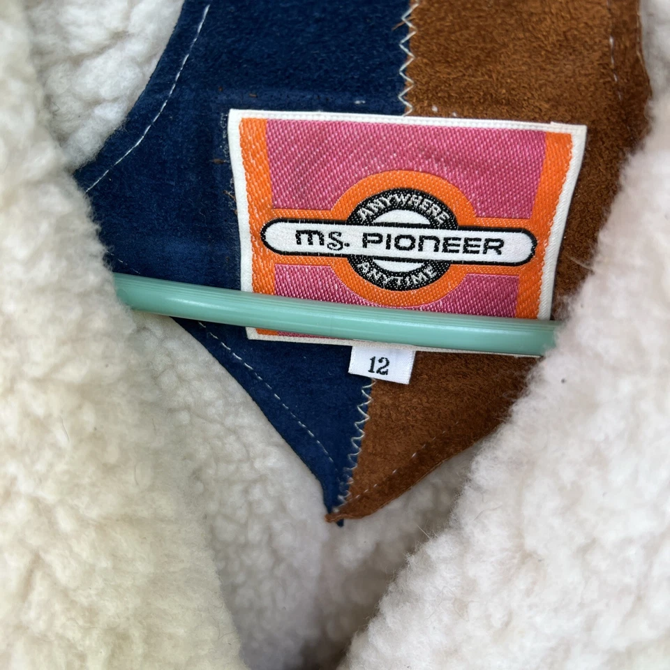 NWT Vintage Ms Pioneer Suede Womens 12 Fleece lined Button Front USA Made Jacket - Image 3 of 4