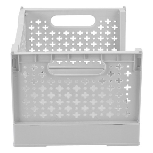 Folding Book Shelves Storage Shelf Bookcase Display Unit Stackable Bookhelf Rack - Picture 7 of 13