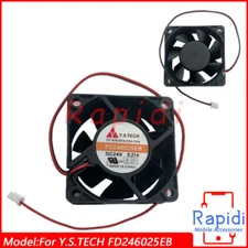 For Y.S.TECH FD246025EB 60*60*25mm Power Inverter Axial Cooling Fan 24V 2-Pin