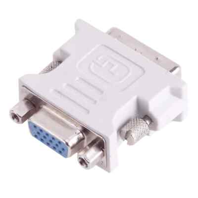 Adapter DVI-I Dual Link Stecker auf VGA Buchse 38DE00005-100B WHITE WEISS OVP