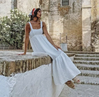 zara white layered dress Carousell Zara White Tiered Dress Top Zara White Beach Dress Shop Women S White Dresses ZARA United