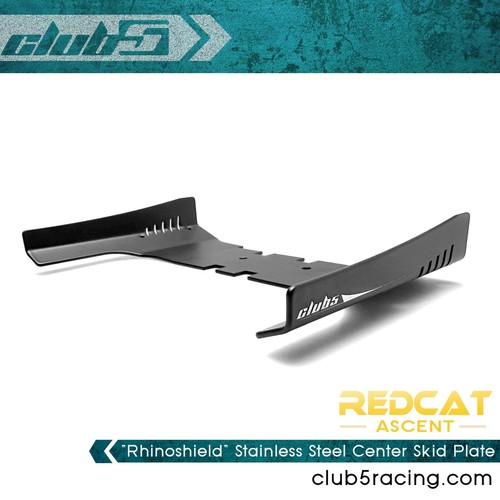 "Rhinoshield" Stainless Steel Center Skid Plate/Slider for Redcat Fusion /Ascent - Picture 3 of 11