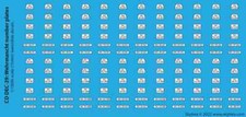 15mm WW2 German Wehrmacht number plates Decals. Over 3000 models on offer