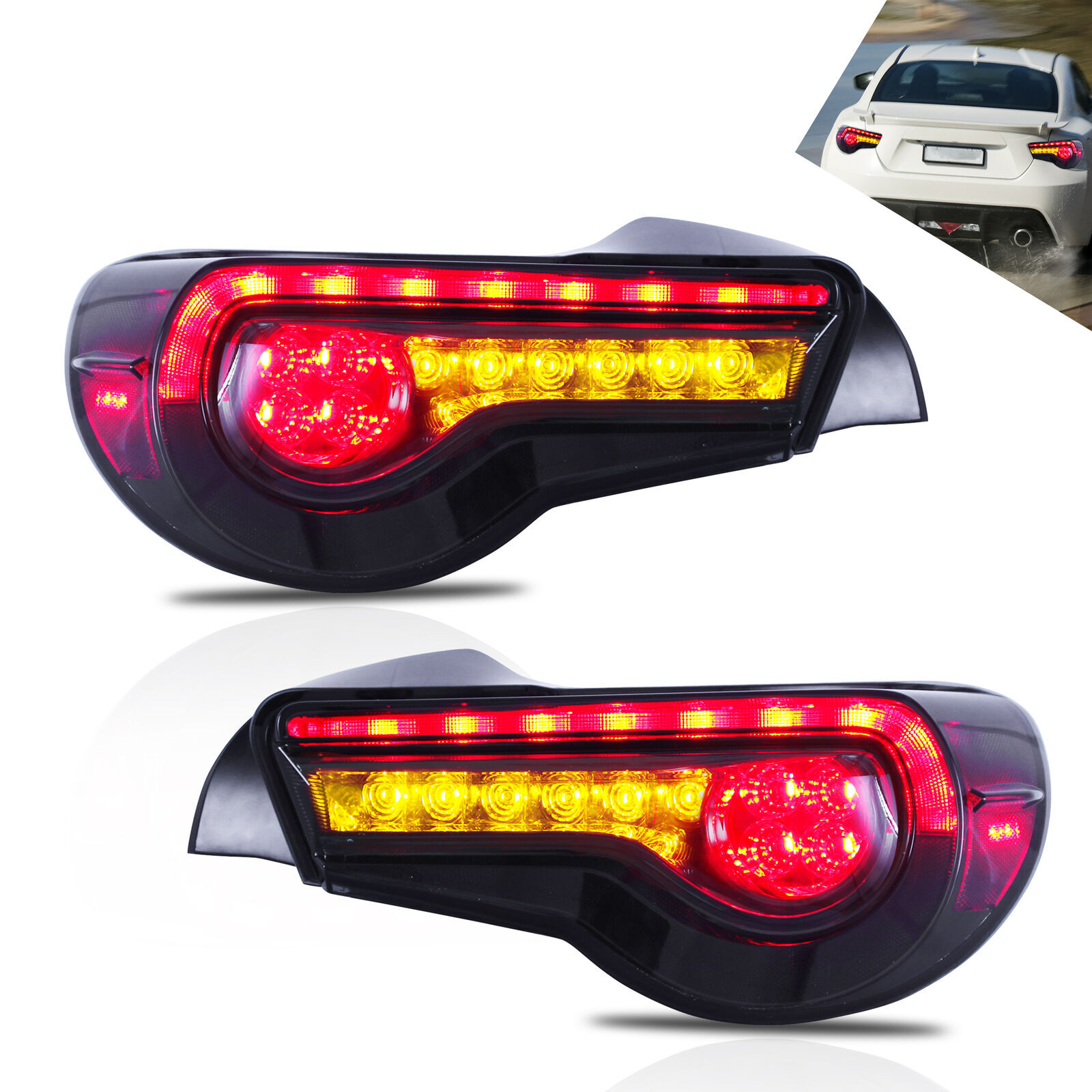 Feux arrière LED VLAND pour Toyota 86 et Subaru BRZ avec clignotants séquentiels