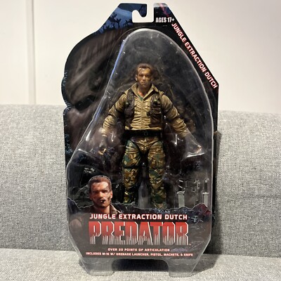NECA PREDATOR S8 25TH ANNIVERSARY JUNGLE EXTRACTION DUTCH 7 ACTIONFIGUR SELTEN