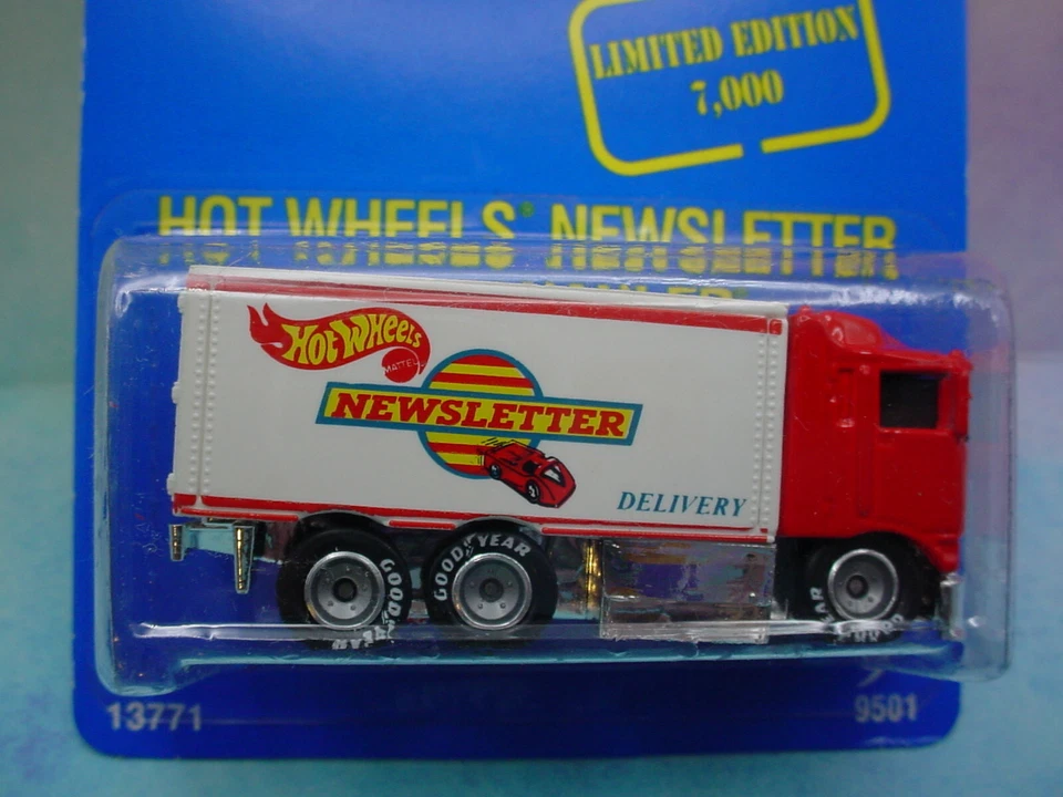 M&D Hot Wheels Newsletter HIWAY HAULER🌸red;real riders;🌸Limited Edition 7000 - Image 2 of 3