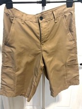 Tony Hawk Hybrid Cargo Shorts Boys 16 Beige/Tan Polyester adjustable waist