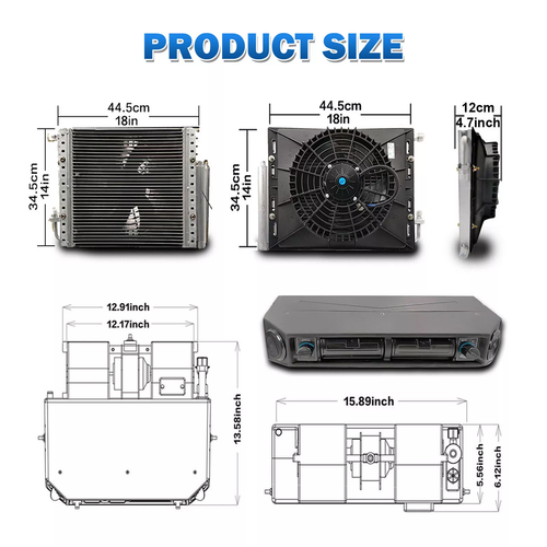Only Cool Underdash Air Conditioning Conditioner 12V A/C Kit Universal Auto Car - Foto 7 di 11