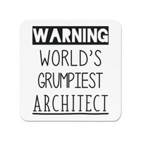 Warnung World's Grumpiest Architekt KüHlschrankmagnet MüRrisch Toll Best Lustig