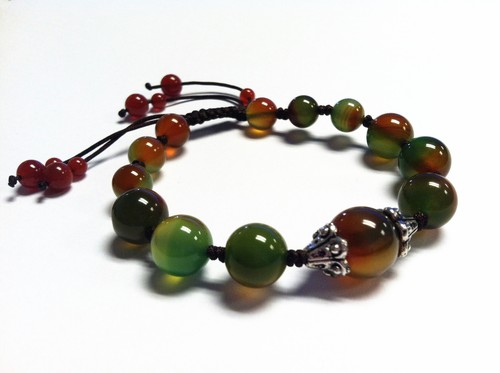 Feng Shui Handmade Natural Agate Crystal bracelet amulet to anti-evil energies - Picture 2 of 3