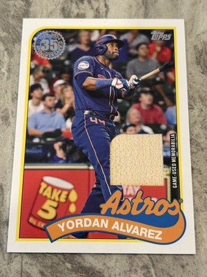 2024 Topps Series 1 - 1989 Topps Baseball Relics Yordan Alvarez #89Ru-Ya (MEM)