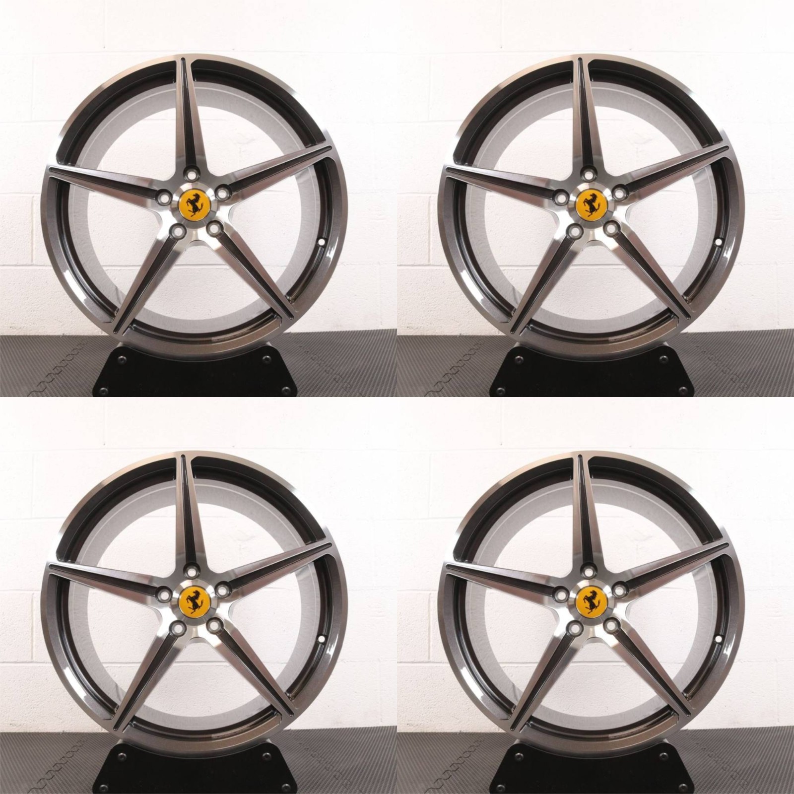 20" Set of 4 Forged Staggered FERRARI 458 Wheels Set For 20x8.5 20x10.5 5x114.3