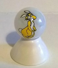 RAB BIT FROM WIN NIE THE PO OH CARTOON CHARACTER ON WHITE PEARL MARBLE