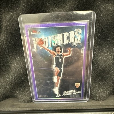 Topps Finest Basketball Finishers RC Refractor Dylan Harper Spurs 2025-26 3 Car 