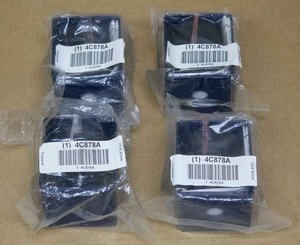 Set of 4 GRAINGER 4C878A Neoprene Hanger Mount Vibration Isolators (HDA Black)