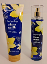 Bodycology Winter Vanilla Fragrance Mist Body Cream / Lotion Gift Set 8 Oz