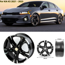 For Kia K5 2021 2022 2023 New 18 Machined Black Alloy Replacement Wheel Rim Us