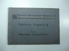 Opificio Augsburg riparto macchine tipografiche, 1930
