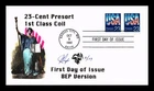 US COVER PRESORT FIRST CLASS 23C COIL FIRST DAY ISSUE PUGH HAND PAINTED
