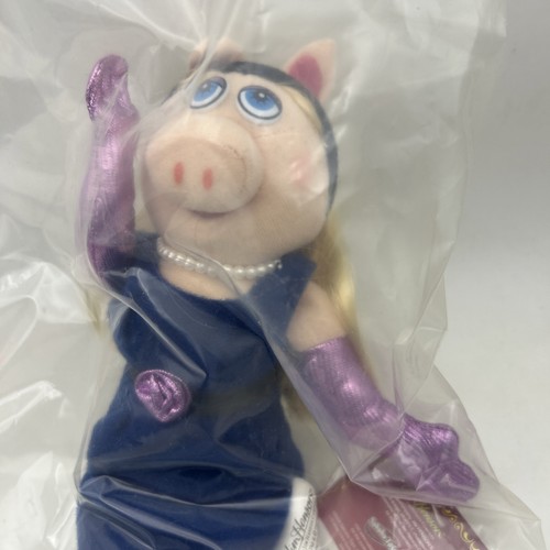 Miss Piggy 8" Plush Beanie Doll Jim Henson The Muppet Show Sababa Toys 2004 NEW - Afbeelding 3 van 5