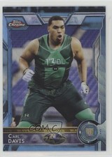 2015 Topps Chrome Rookies Blue Wave Refractor Carl Davis #195 1b6