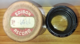 EDISON 2MIN CYLINDER RECORD #9683 KISS KISS KISS ADA JONES & BILLY MURRAY