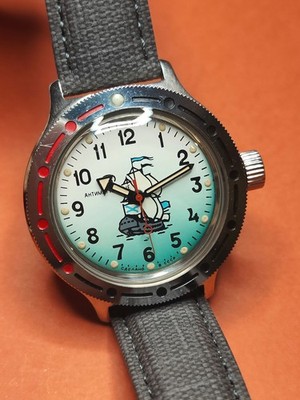 Vostok Amphibia - Vintage Uhr - Sowjetrussisch - mechanisch Handaufzug