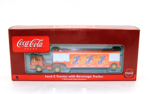 Camión remolque de bebidas Athearn Ford-C escala HO 1/87 Fanta Coca Cola #8238 fuera de uso #1 | Condition: New