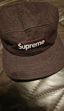 Supreme Wool Camp Cap Burgundy FW18 Loro Piana