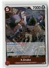 X.Drake OP14-016 Rare The Azure Sea's Seven FOIL One Piece TCG Anime Card
