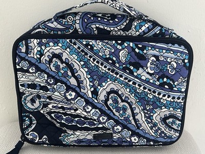 Vera Bradley Deep Night Paisley Travel Cosmetic Bag