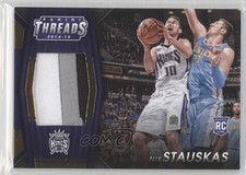 2014-15 Panini Threads Rookie Jumbo Materials Prime 20/25 Nik Stauskas #8 1h1